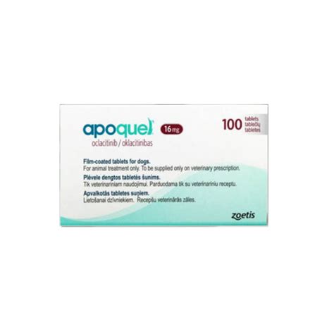 Zoetis Apoquel 16 Mg 100 Tabletas Comprimidos Oclacitinib Perros