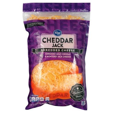 Kroger Shredded Cheddar Jack Cheese