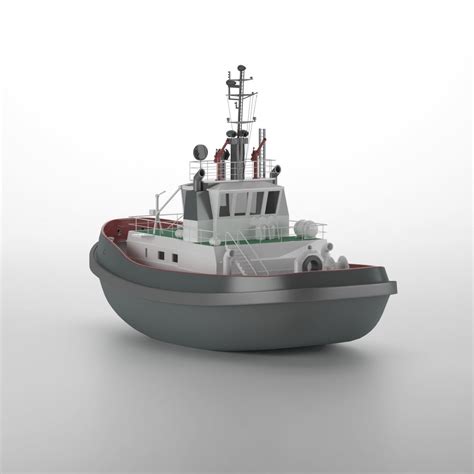 Tugboat 3D model | CGTrader