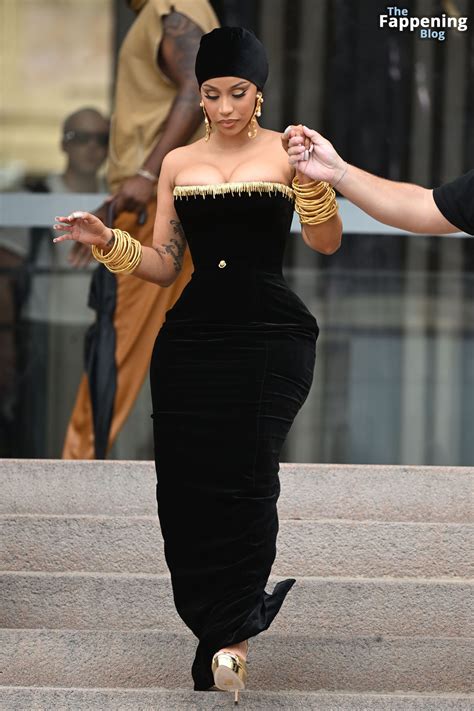 Cardi B Shows Off Her Boobs at the Schiaparelli Haute Couture Show