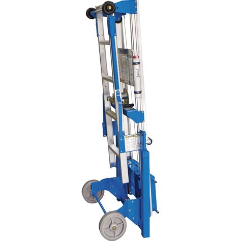 Genie Manual Material Lift With Ladder 8ft Lift 400 Lb Capacity