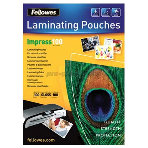 Pochette De Plastification Microns Fellowes Au Meilleur Prix