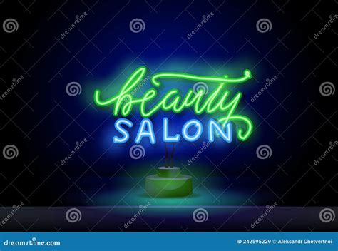 Beauty Salon Neon Sign Bright Signboard Light Banner Beauty Logo