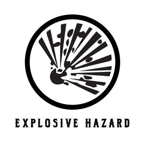 The Line Art of Explosive Hazard 32420795 Vector Art at Vecteezy