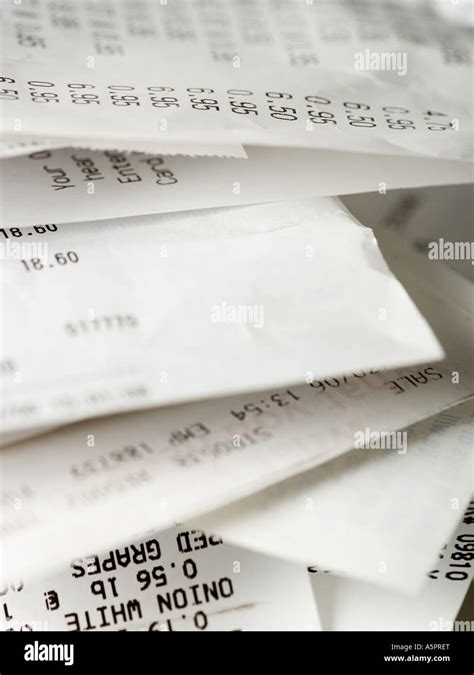 Stack Receipts Hi Res Stock Photography And Images Alamy