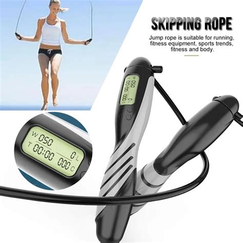 Counting Weighted Jump Rope Digital Counter For Indoor Outdoor Fitness