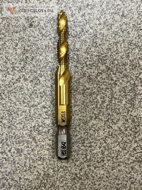 Сверло-метчик комбинированный с шестигранным хвостовиком 5х0,8 HSS ...