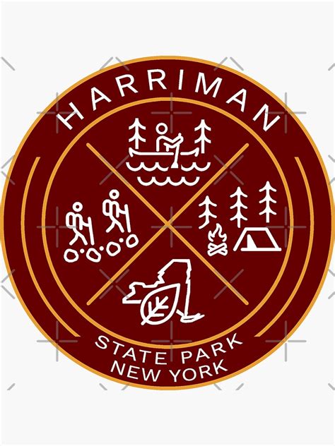 "Harriman State Park Heraldic Logo" Sticker for Sale by VanyaKar | Redbubble