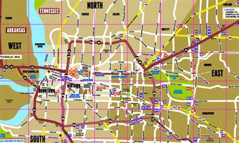 Large Memphis Maps For Free Download And Print | High-Resolution And - Memphis City Map ...