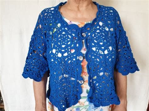 Short Sleeve Lace Cardigan Crochet Pattern