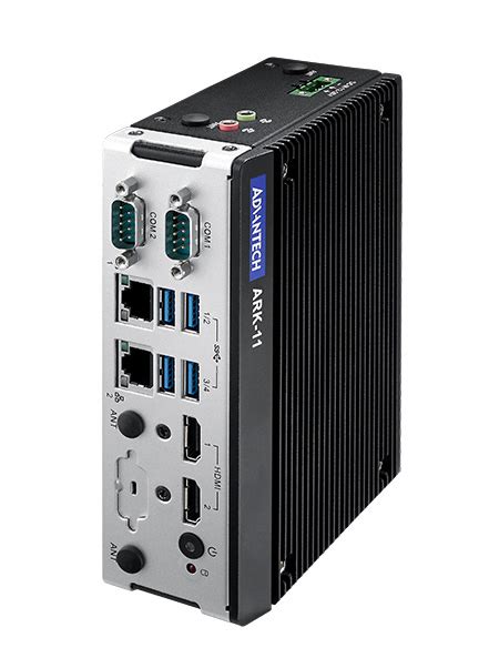 Ark 11 Intel Celeron N3350 Dc Soc With 4k Dual Hdmi Dual Lan M 2 Din Rail Fanless Box Pc 研华