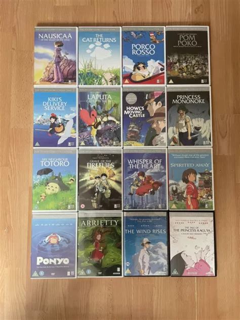 STUDIO GHIBLI DVD Bundle Collection X16 Spirited Away Mononoke Totoro