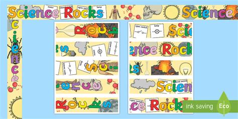 Science Rocks Display Borders L Enseignant A Fait Twinkl