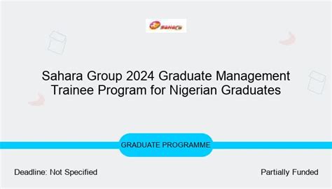 Sahara Group 2025 Graduate Management Trainee Program For Nigerian