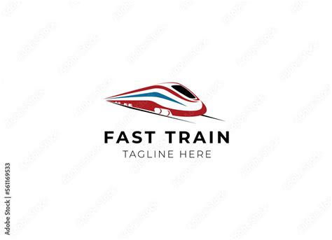 Train Logo Vector Illustration Designfast Train Logohigh Speed Train