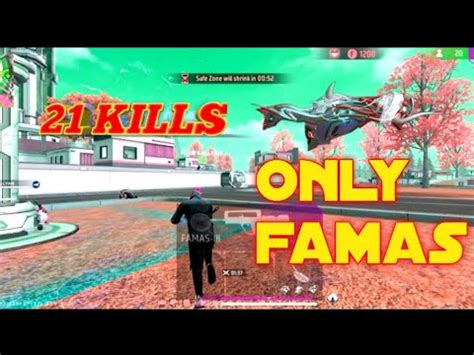 Only Famas Challenge In Solo Vs Squad Gameplay Ii Kills Free Fire