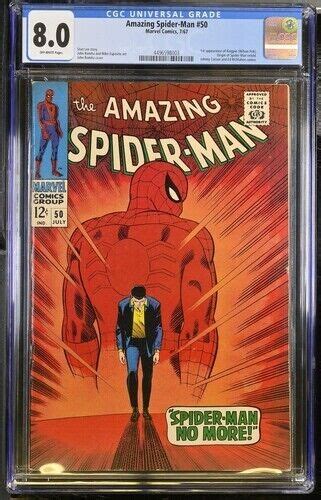 Amazing Spider Man 50 1967 Marvel Comics Cgc 80 1st App Kingpin Ebay