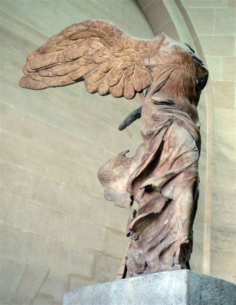 Nike Of Samothrace From The Left Louvre Museum Art Greek Sculpture