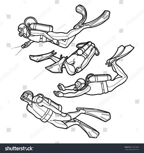 3,110 Scuba diver draw Images, Stock Photos & Vectors | Shutterstock