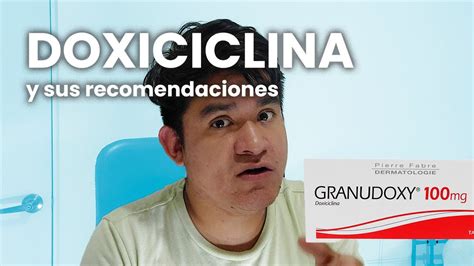 DOXICICLINA para el ACNÉ Mis recomendaciones YouTube