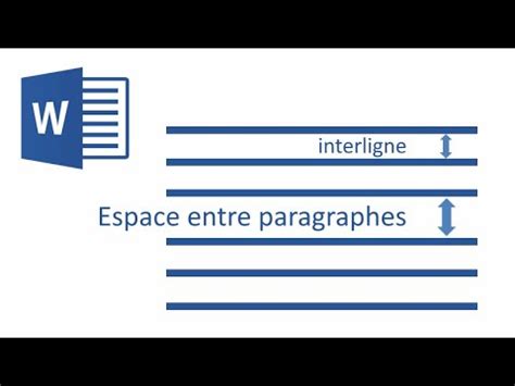 Espaces Entre Paragraphes Et Interligne Word YouTube