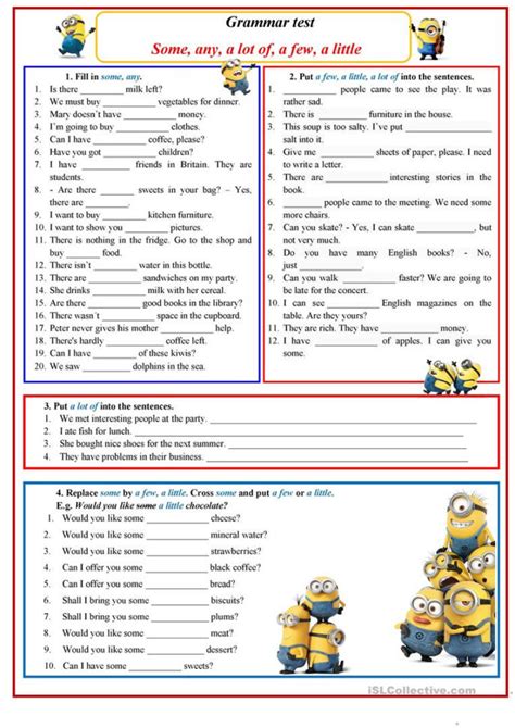 Grammar Worksheets For Esl Students