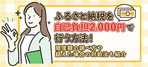 ふるさと納税を自己負担2 000円で行う方法！限度額の調べ方や超えた場合の対処法も紹介 ｜ ふるラボ