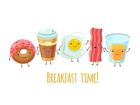 Fried Breakfast Clipart Image