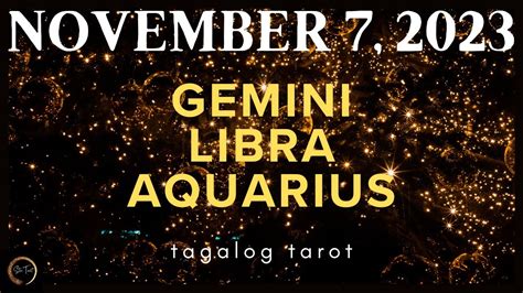 November 7 2023 🔮 Air Signs ♊️gemini♎️libra♒️aquarius🌈 Daily Tagalog