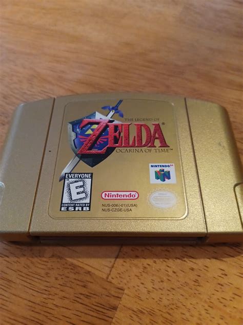 The Legend Of Zelda Ocarina Of Time Nintendo 64 N64 Gold Collectors