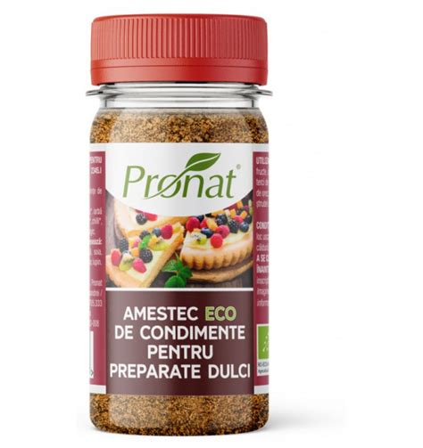 Amestec Mirodenii Eco Pentru Preparate Dulci G Pronat