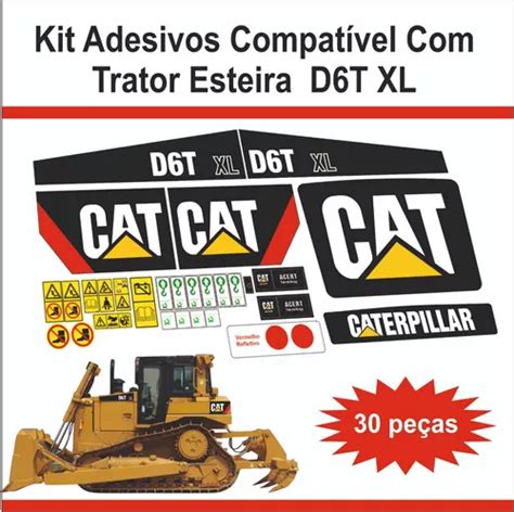 Kit Adesivos Compativeis Máquina Trator Esteira D6t Xl Frete grátis