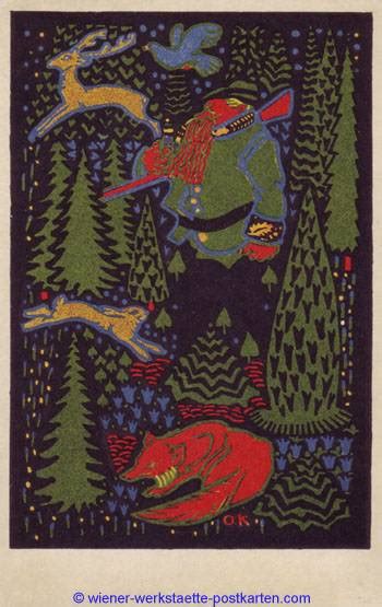 Litho WW 72 Oskar Kokoschka Wiener Werkstätte Postkarten