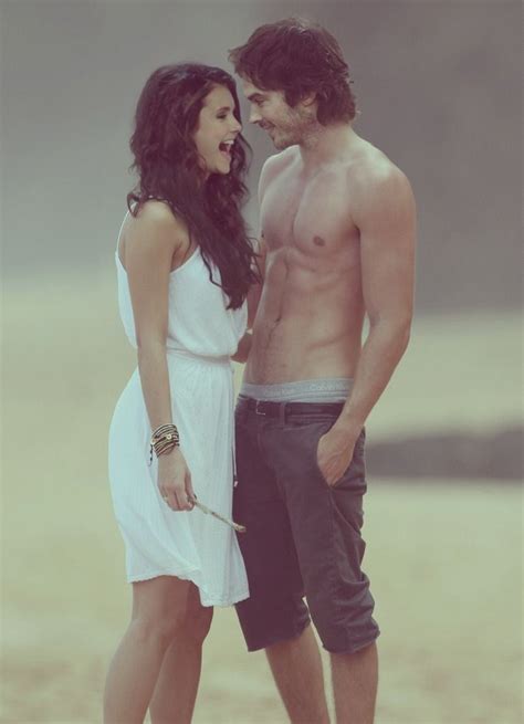 They Are Too Cute Vampire Diaries Ian And Nina Ian Somerhalder