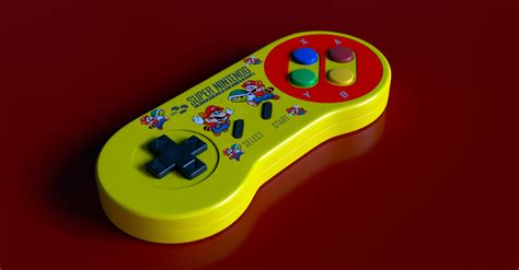 ArtStation - Snes Controller Super Mario Bros version (Fan Art) and the ...