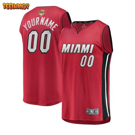 Miami Heat 2023 NBA Finals Fast Break Custom Jersey - Red