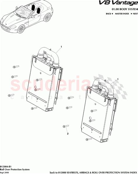 Roll Over Protection System Parts For Aston Martin V8 Vantage Upto