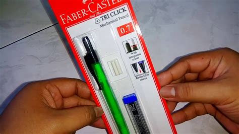 Unboxing Faber Castell Tri Click Mechanical Pencil Mm Green Youtube