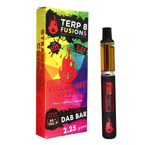 2 25 Gram Strawberry Cough Thc P Delta 8 Live Resin Disposable Dab Bar Terp 8 Fusions