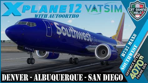 X Plane Live Boeing Max Southwest Ops Auto Ortho Vatsim