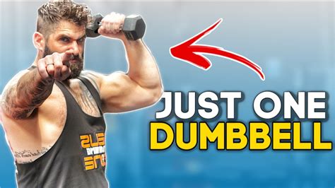 15 Min Total Body Workout Using Only One Dumbbell Hiit Edition Youtube