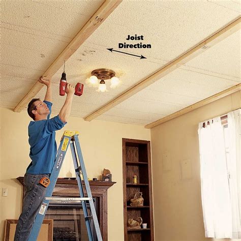 Ceiling Panels How To Install A Beam And Panel Ceiling Coffered Ceiling Diy Ceiling Panels