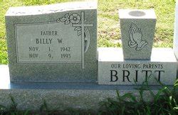 Billy Wayne Britt 1942 1993 Find A Grave Memorial