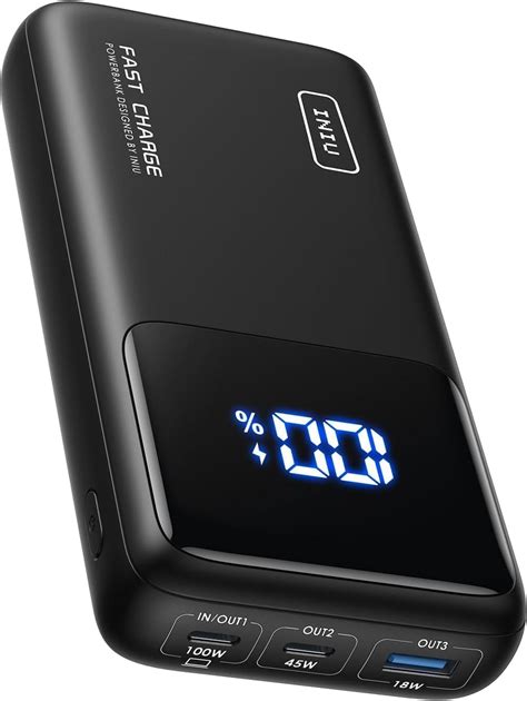 INIU 22 5W Power Bank 10000mAh Slim USB C Portable Charger Fast