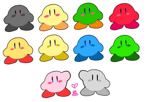 Colorful Kirbys 🌈 Rkirby