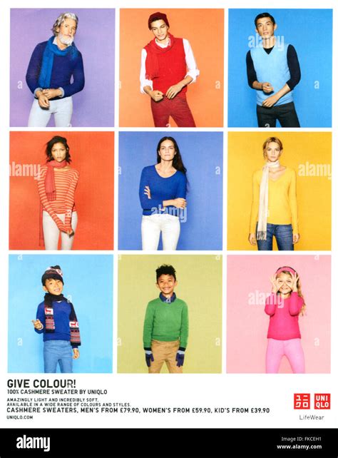 2010s Uk Uniqlo Magazine Advert Stock Photo Alamy