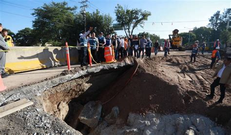 Socavón en la avenida López Mateos en Zapopan costará 80 mdp