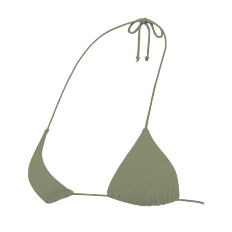 Olive Green Triangle Bikini Triangle Bikinis