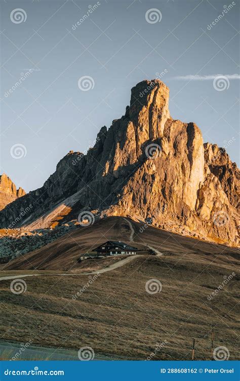 Sunrise Photo of Mountain Nuvolau Averau, Passo Giau in Dolomites ...