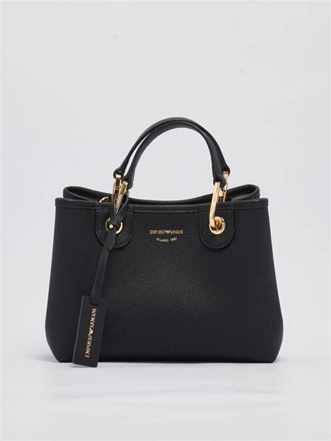 Borsa Donna Emporio Armani Myea In Simil Pelle Con Tracolla Nero